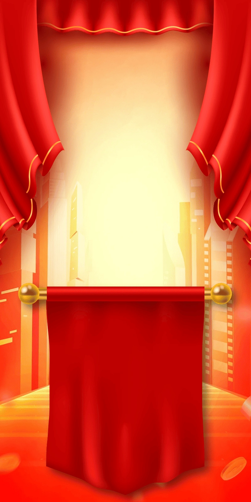 Angpao Rain Background